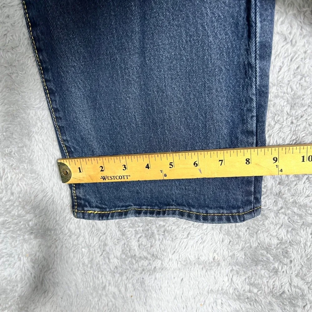 Levis 501 Original Fit Mens Blue Straight Leg Button Fly Jeans 38x32